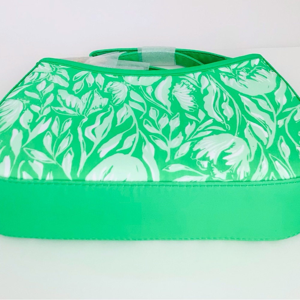 Lilly Pulitzer Lidiya Dress And Tamara Shoulder Bag-Green White Tulips NWT Inpac - Picture 12 of 13